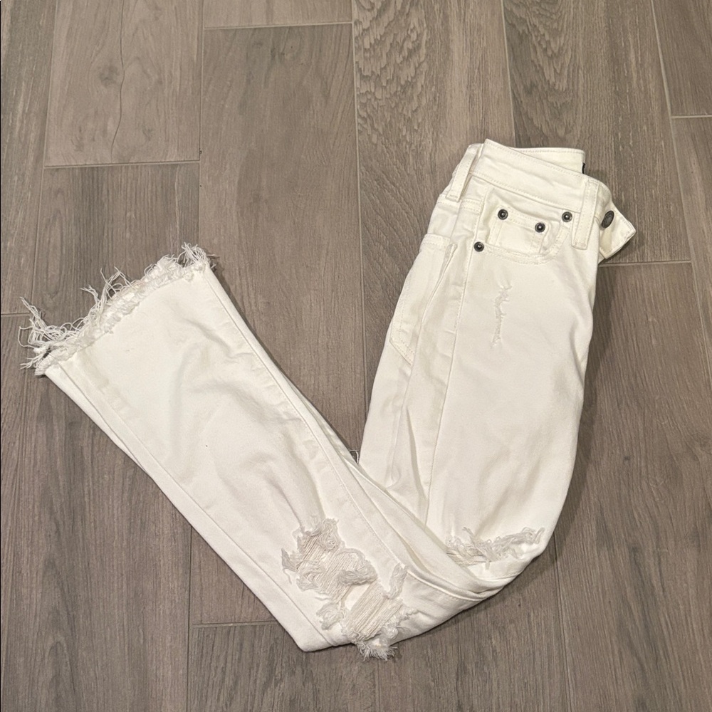 Katie J NYC Girls White Flare Jeans